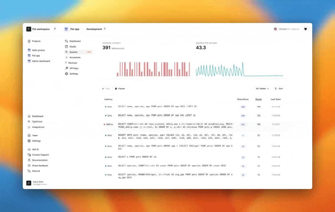 query insights detail
